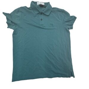Hugo Boss Firenze Polo Shirt Mens Medium Green Excellent Pima Cotton 50182831
